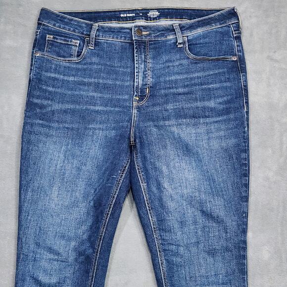 Old Navy Jeans High Rise RockStar Super Skinny Size 14 - Picture 5 of 10